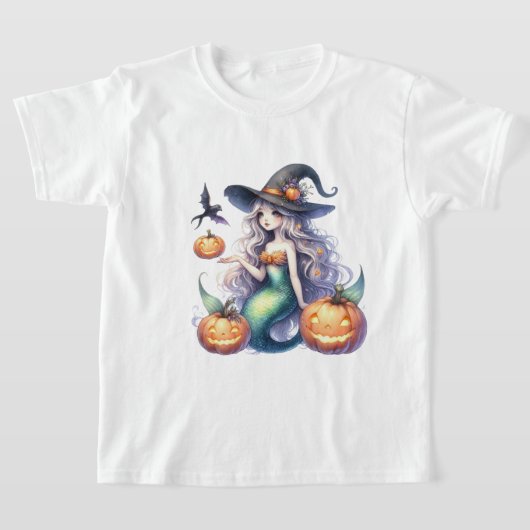 Halloween Mystical Mermaid Girl T-Shirt (Ablage )