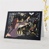 Halloween Mystique Karte (Gelbe Blume)