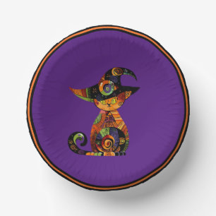 Halloween/mystisch/Katze/Fall Pappteller