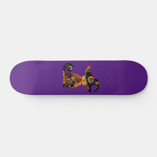 Halloween/mystisch/Katze/Fall Skateboard (Horizontal)