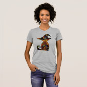 Halloween/mystisch/Katze/Fall T-Shirt (Vorne ganz)