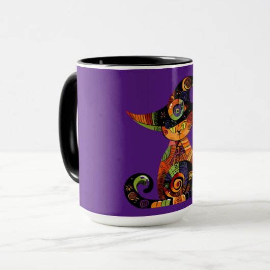 Halloween/mystisch/Katze/Fall Tasse (Vorderseite Links)