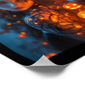 Halloween Mystische Verzauberung Hexenkürbis Pumpk Poster (Ecke)