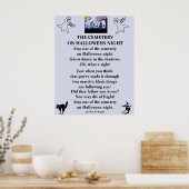 HALLOWEEN NACHT AM FRIEDHOF POSTER (Küche)