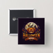 Halloween Nacht Button (Vorne & Hinten)