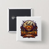 Halloween Nacht Button (Vorne & Hinten)