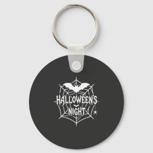 Halloween Nacht Fledermaus Spinnennetz Vektor Desi Schlüsselanhänger