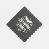 Halloween Nacht Fledermaus Spinnennetz Vektor Desi Serviette (Ecke)