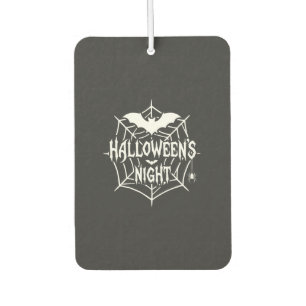 Halloween-Nacht-Fledermaus-Spinnennetz-Vektordesig Autolufterfrischer