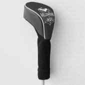 Halloween-Nacht-Fledermaus-Spinnennetz-Vektordesig Golf Headcover (angewinkelt)
