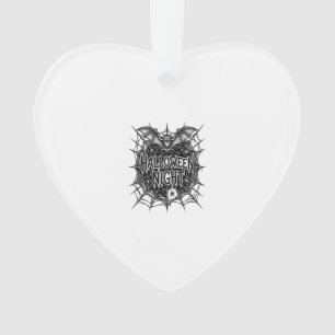 Halloween-Nacht-Fledermaus-Spinnennetz-Vintage-Shi Ornament