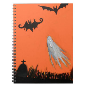Halloween Nacht Geist Grusel Notebook Notizblock