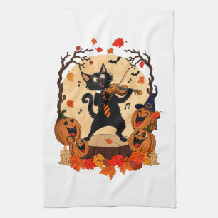 Halloween-Nacht. Geschirrtuch