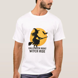 Halloween-Nacht-Hexenritt T-Shirt
