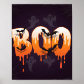 Halloween-Nacht-Illustration Poster (Vorne)