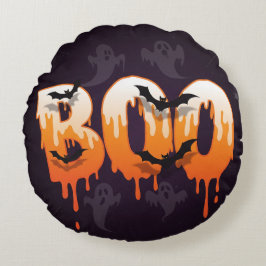Halloween-Nacht-Illustration Rundes Kissen