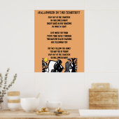 HALLOWEEN NACHT IM FRIEDHOF-Poster Poster (Küche)