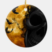 Halloween-Nacht Keramik Ornament (Hinten)