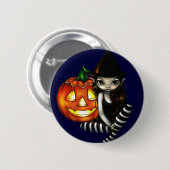 "Halloween-Nacht" Knopf Button (Vorne & Hinten)