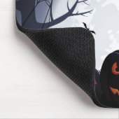 Halloween-Nacht mit Pumpkins & Flying Bats Mousepad (Ecke)