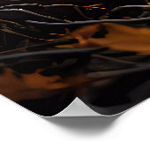 Halloween-Nacht mit Velociraptor Poster (Ecke)