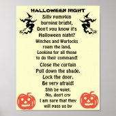 HALLOWEEN NACHT POSTER (Vorne)