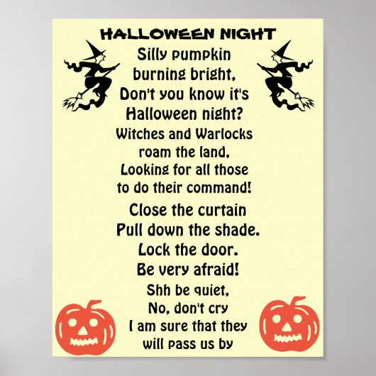 HALLOWEEN NACHT POSTER (Vorne)