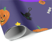 Halloween-Nacht. Trick oder Leckerei Geschenkpapier (Rolleneckpunkt)