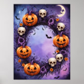 Halloween-Nacht verzaubert Poster (Vorne)