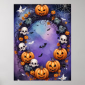 Halloween-Nacht verzaubert Poster (Vorne)