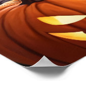 Halloween-Nacht verzaubert Poster (Ecke)