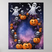 Halloween-Nacht verzaubert Poster (Vorne)