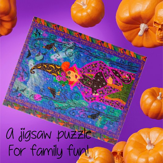 Halloween-Nacht zaubern Puzzle