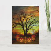 Halloween-Nachtgruß-Karte Karte (Vorderseite)