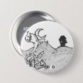 Halloween-Nachtknopf Button (Vorne & Hinten)