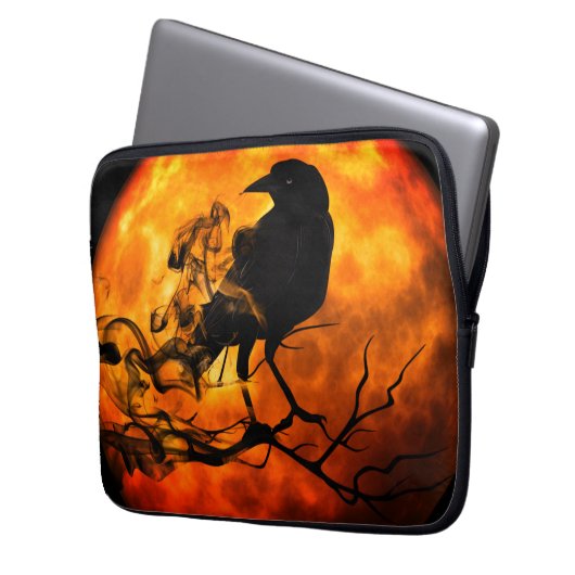 Halloween-Nachtraf Laptopschutzhülle (Vorderseite Links)