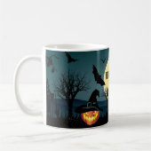 Halloween-NachtTasse - "Leckerei oder Trick" MAGIE Kaffeetasse (Links)