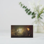 Halloween-NachtVisitenkarte Visitenkarte (Stehend Vorderseite)