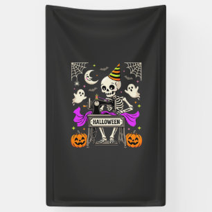 Halloween Nähen Skelett Gruseliger Geist Kürbis Nä Banner