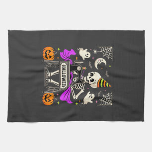 Halloween Nähen Skelett Gruseliger Geist Kürbis Nä Geschirrtuch