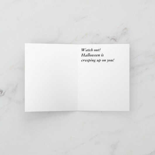 Halloween-Nahrungskette Karte (Innenseite)