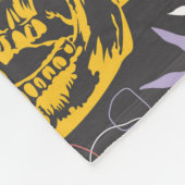 Halloween nahtloses Muster mit farbenfrohen und be Fleecedecke (Ecke)