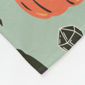 Halloween nahtloses Muster mit Hexenhut, Kürbis  Fleecedecke (Ecke)