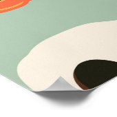 Halloween nahtloses Muster mit Raben, Schädeln und Poster (Ecke)