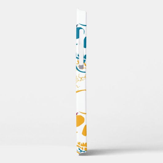 Halloween nahtloses Muster mit Schädeln. farbig b Case-Mate iPhone Hülle (Rückseite / Links)