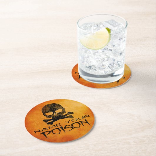 Halloween Name Dein Giftpapier Untersetzer (Vor Ort)