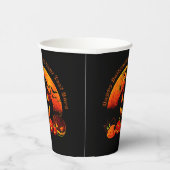 Halloween Name Jahr 20xx Glow Pumpkin Cat Web Pappbecher (Rechts)