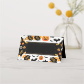 Halloween Name Platzkarte (Vorderseite)
