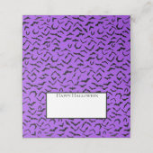 Halloween Name Platzkarten (Außenseite Aufgefaltet)