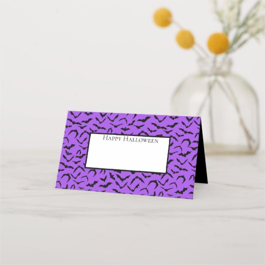 Halloween Name Platzkarten (Vorderseite)